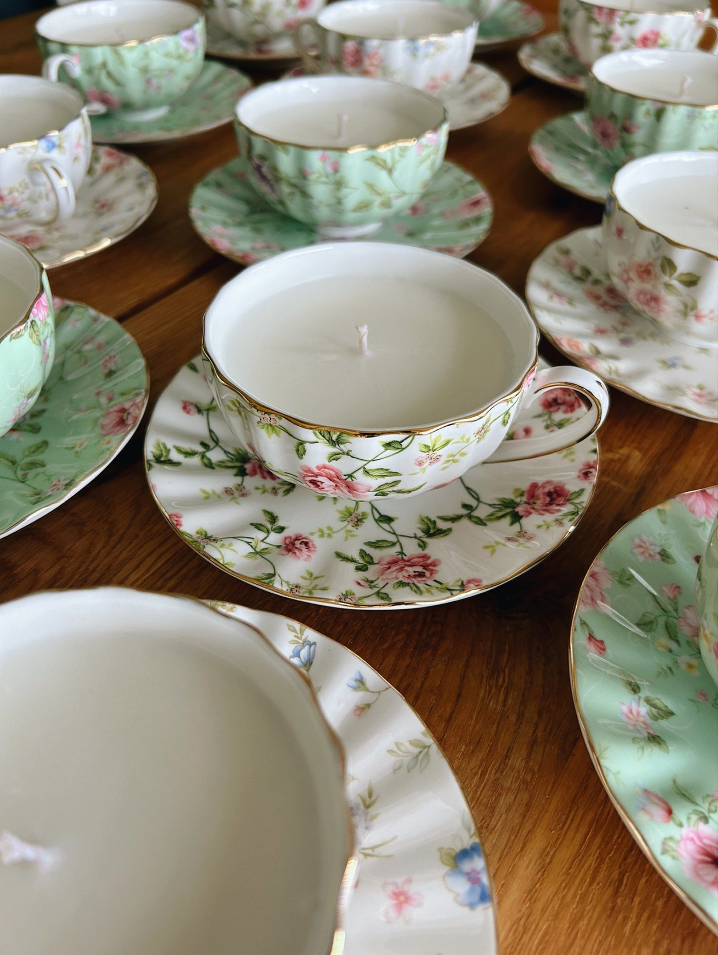 Pumpkin Porcelain Soywax Teacup Candles
