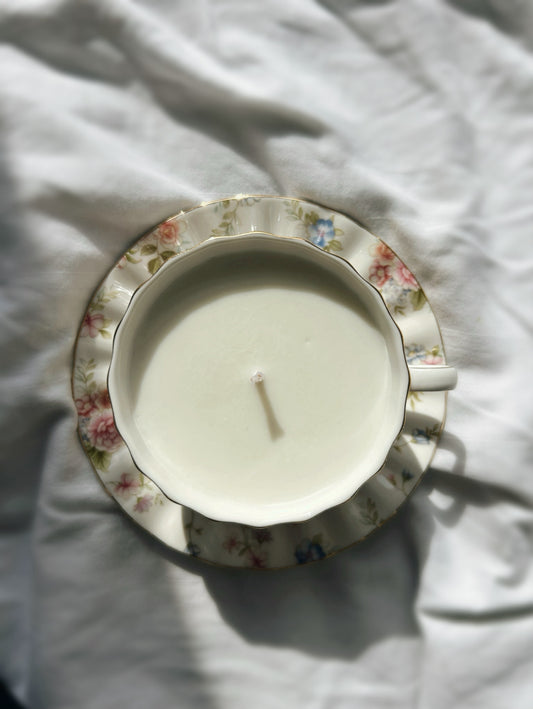 Pumpkin Porcelain Soywax Teacup Candles